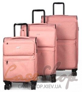 Комплект чемоданов 828 розовый Airtex (Франция)