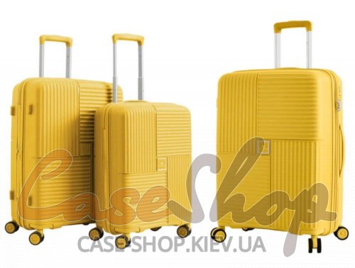 Комплект чемоданов 20403 желтый Snowball (Франция)