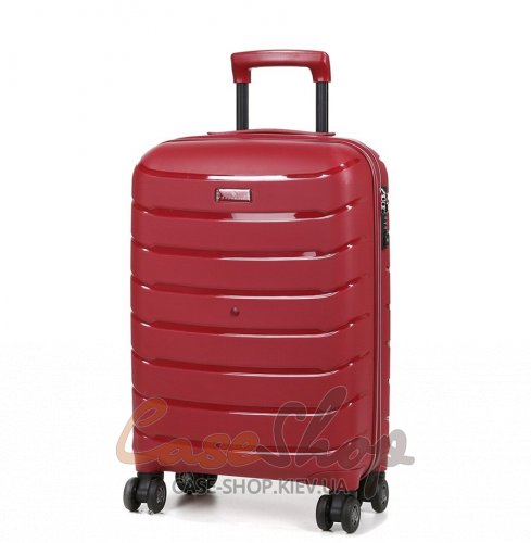 Чемодан малый 4 колеса 61303/S бордовый Snowball (Франция)
