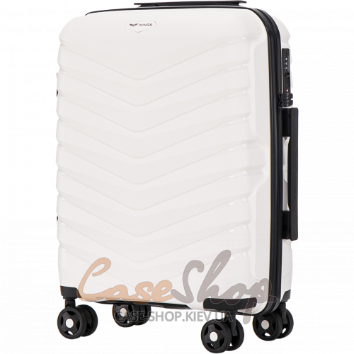Чемодан малый 4 колеса PHX01/S white WINGS (Польша)