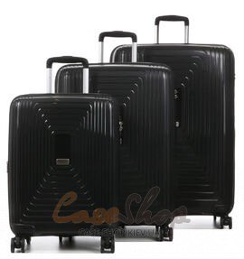 Комплект чемоданов 241 черный Airtex (Франция)