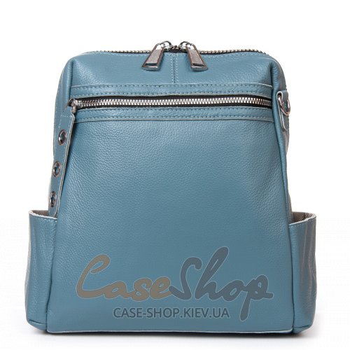 Сумка-рюкзак кожаная 8781 blue