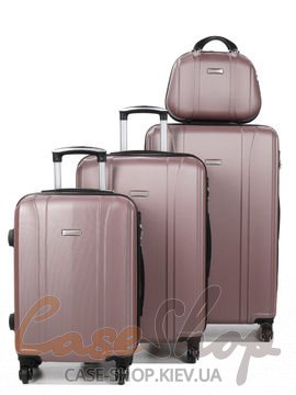 Комплект чемоданов Madisson 03504 розовое золото Snowball (Франция)