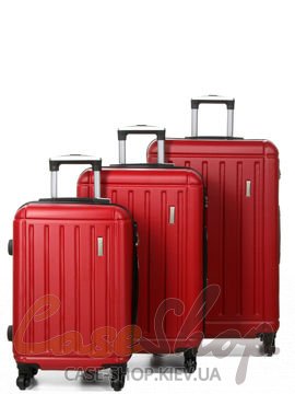 Комплект валіз Madisson 03203 червоний Snowball (Франція)