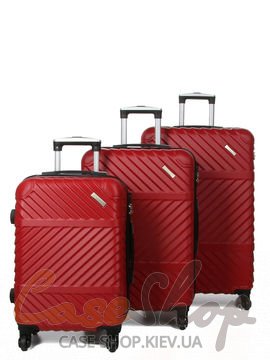 Комплект валіз Madisson 01203 червоний Snowball (Франція)