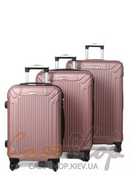 Комплект валіз Madisson 01303 рожеве золото Snowball (Франція)