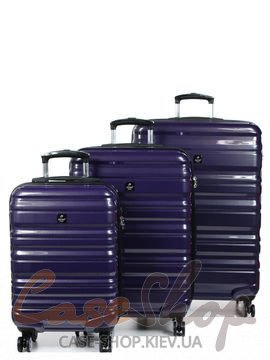 Чемодан малый 4 колеса Diome 7223/20 фиолетовый Airtex (Франция)