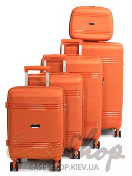 Комплект чемоданов 21204(5) оранжевый Snowball (Франция)