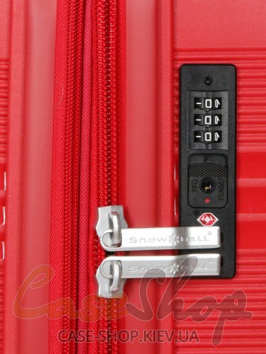 Комплект чемоданов 21204(5) красный Snowball (Франция)