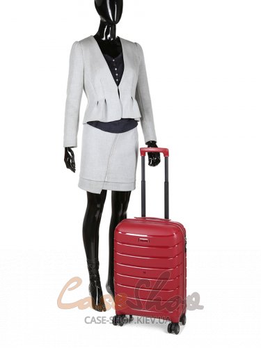 Чемодан малый 4 колеса 61303/S бордовый Snowball (Франция)
