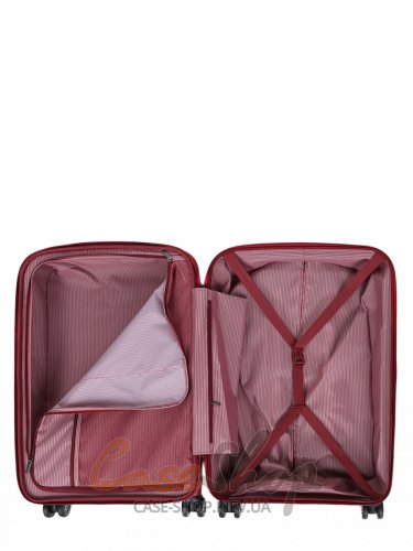 Чемодан средний 4 колеса 61303/M бордовый Snowball (Франция)
