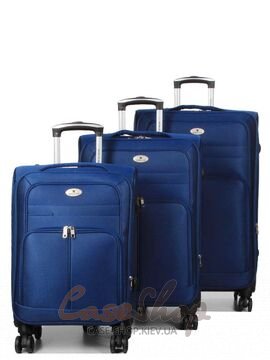 Чемодан малый 4 колеса Worldline 619/S синий Airtex (Франция)