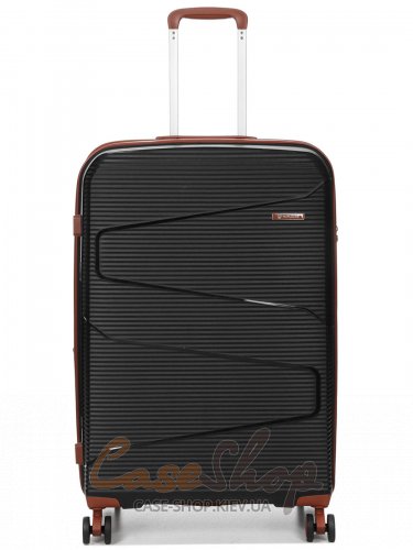 Валіза велика 4 колеса Worldline 293/L чорна Airtex (Франція)