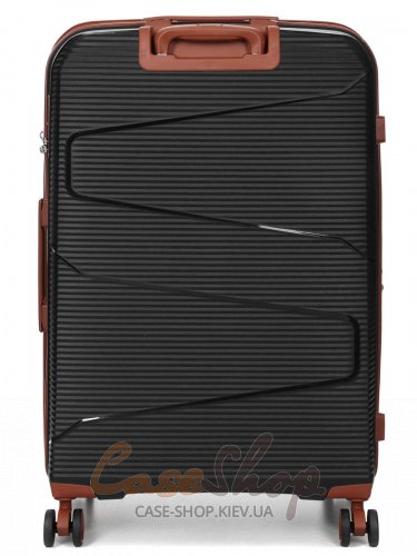 Валіза велика 4 колеса Worldline 293/L чорна Airtex (Франція)
