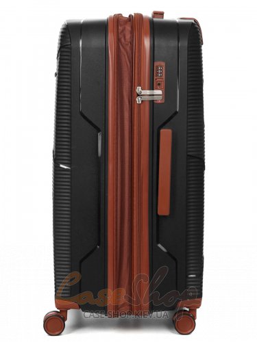 Валіза велика 4 колеса Worldline 293/L чорна Airtex (Франція)
