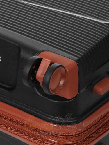 Чемодан средний 4 колеса Worldline 293/M черный Airtex (Франция)
