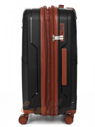 Чемодан средний 4 колеса Worldline 293/M черный Airtex (Франция)
