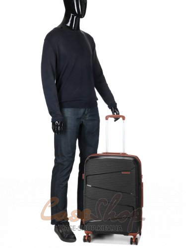 Чемодан средний 4 колеса Worldline 293/M черный Airtex (Франция)
