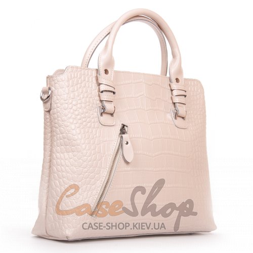 Сумка кожаная 8640 beige
