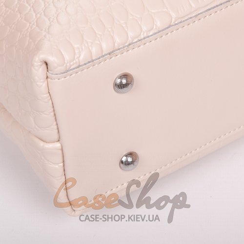Сумка кожаная 8640 beige