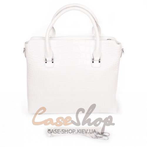 Сумка кожаная 8640 white