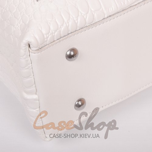Сумка кожаная 8640 white