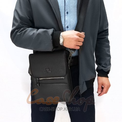 Сумка чоловіча кожана BRETTON 5432-3 black