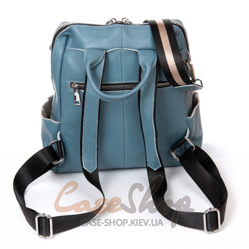 Сумка-рюкзак кожаная 8781 blue