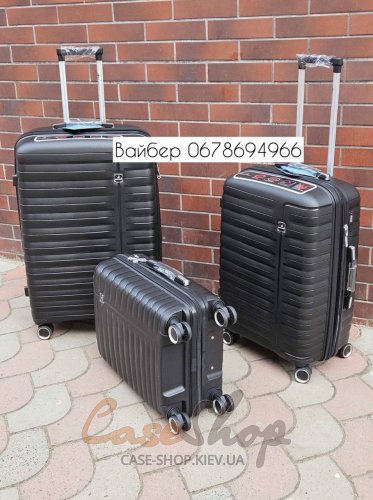 Чемодан малый 4 колеса Madisson 51203/S черный Snowball (Франция)
