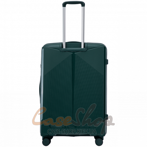Чемодан большой 4 колеса CKT01/L dark-green WINGS (Польша)