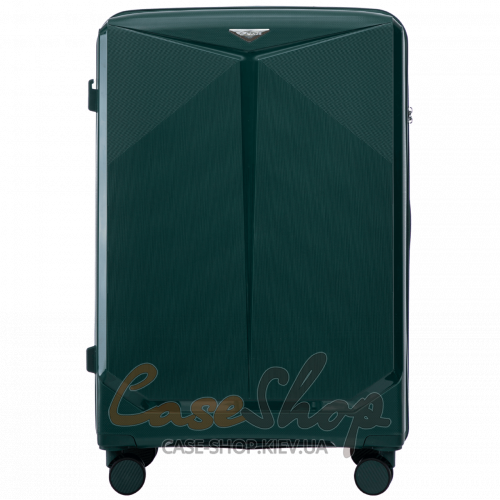 Чемодан большой 4 колеса CKT01/L dark-green WINGS (Польша)