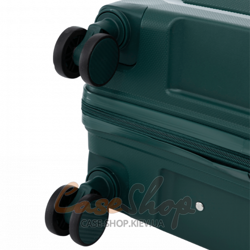 Чемодан малый 4 колеса CKT01/S dark-green WINGS (Польша)