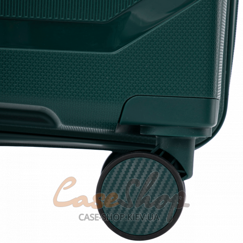Чемодан малый 4 колеса CKT01/S dark-green WINGS (Польша)