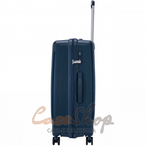 Чемодан большой 4 колеса CKT01/L blue WINGS (Польша)