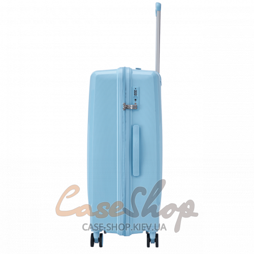 Чемодан средний 4 колеса CKT01/M light blue WINGS (Польша)