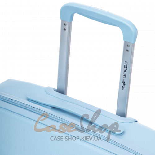 Чемодан средний 4 колеса CKT01/M light blue WINGS (Польша)