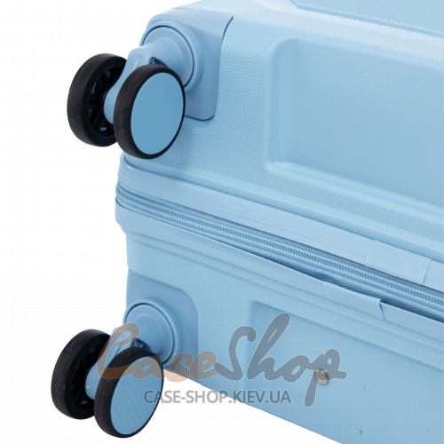 Чемодан малый 4 колеса CKT01/S light blue WINGS (Польша)