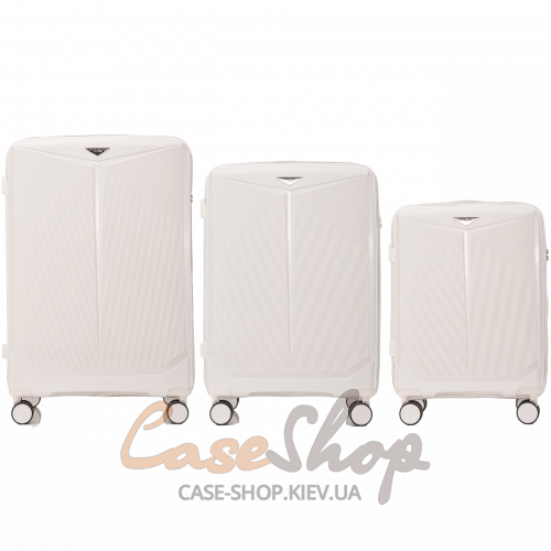 Чемодан малый 4 колеса CKT01/S white WINGS (Польша)
