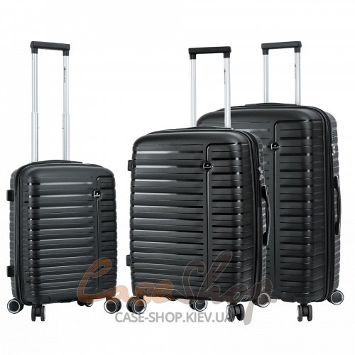 Чемодан малый 4 колеса Madisson 51203/S черный Snowball (Франция)
