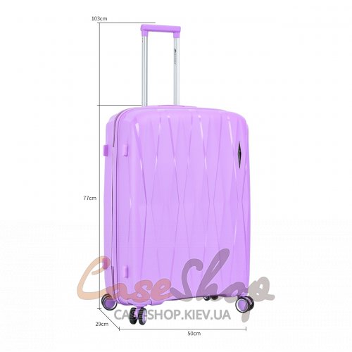Чемодан большой 4 колеса Madisson 51103/L сиреневый Snowball (Франция)