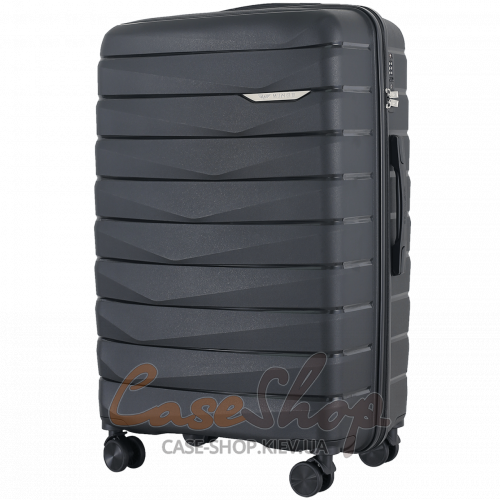 Комплект валіз DQZ01 black WINGS (Польща)