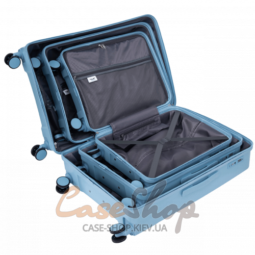 Комплект валіз CKT01 light blue WINGS (Польща)