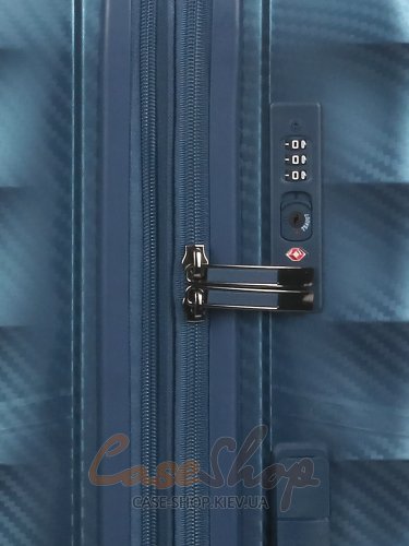 Валіза велика 4 колеса 242B/L синя Airtex (Франція)