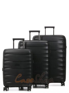 Валіза велика 4 колеса 242B/L чорна Airtex (Франція)