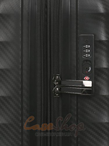 Валіза мала 4 колеса 242B/S чорна Airtex (Франція)