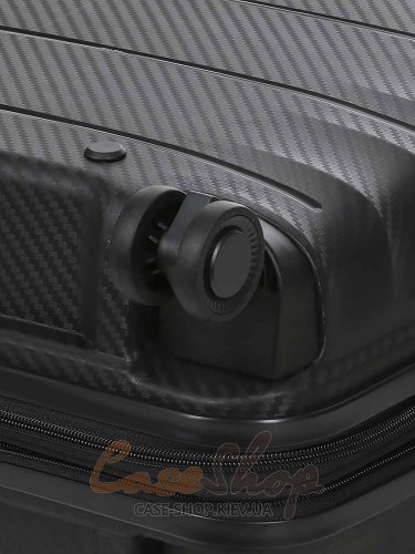 Валіза мала 4 колеса 242B/S чорна Airtex (Франція)