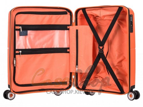 Валіза середня 4 колеса 49103/M помаранчева Snowball (Франція