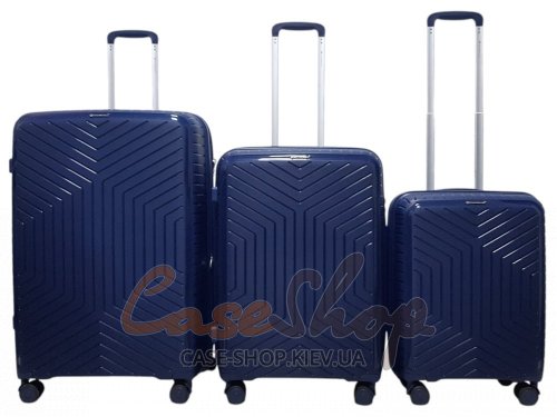 Валіза середня  4 колеса 20103/M синя Snowball (Франція)