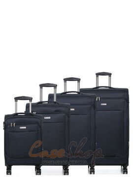 Валіза велика 4 колеса Worldline 621/L синя Airtex (Франція)