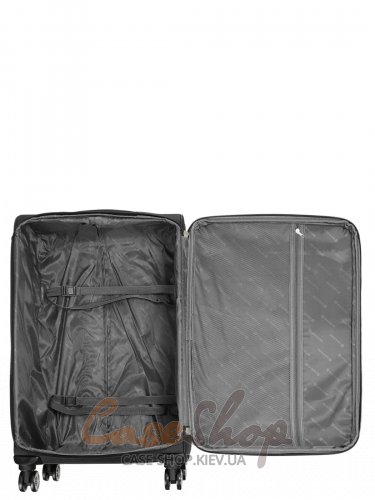 Валіза велика 4 колеса Worldline 621/L чорна Airtex (Франція)